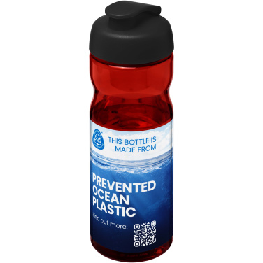 Logo trade advertising products image of: H2O Active® Eco Base 650 ml flip lid sport bottle