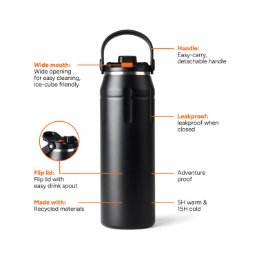 Logo trade advertising products image of: Nordic Drift Trail RCS Insulated sports bottle 940ml