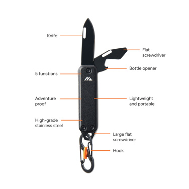 Logo trade promotional merchandise image of: Nordic Drift Adventure keychain tool
