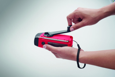 Logo trade promotional products picture of: Portable radio SOS with LED torch