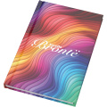 Novella Brontë A5 glossy hard cover notebook - 100 sheets, White