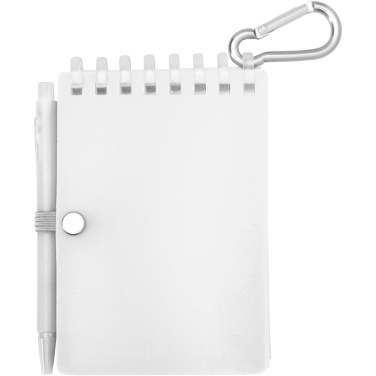 Logotrade promotional merchandise photo of: Lig Mini recycled outdoor soft cover notebook and ballpoint pen set (black ink)