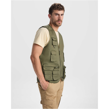 Logo trade corporate gift photo of: Venera 200 g/m2 v-neck multi-pocket workwear vest