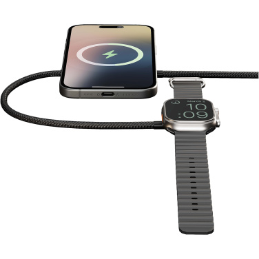 Logo trade promotional merchandise photo of: Zens Pro 2 15W dual charging cable