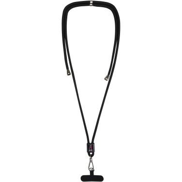 Logo trade promotional merchandise picture of: Vega adjustable recycled smartphone lanyard