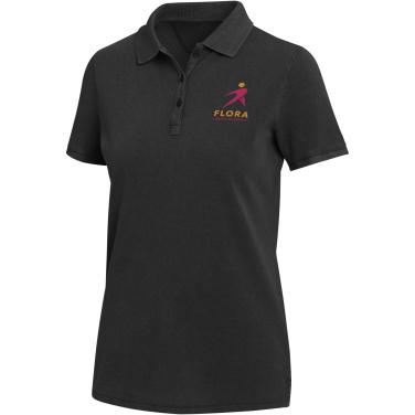 Logo trade promotional merchandise picture of: Calgary 200 g/m2 washed women's polo