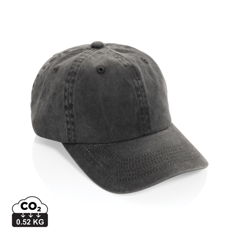 Logo trade business gift photo of: BEAU AWARE™ Washed 6 panel 270gsm cotton twill cap
