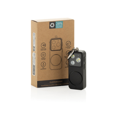 Logo trade promotional gifts image of: GuardBuddy RCS Personal alarm USB-C re-chargeable