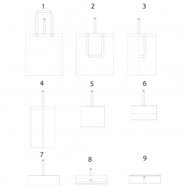 Logotrade ärikingi foto: Nevada 100 g/m² puuvillane kokkupandav kandekott 7L