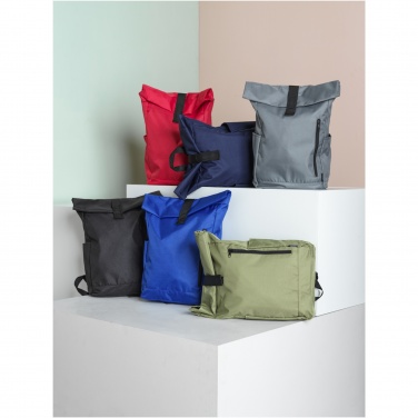 Logo trade reklaamtoote pilt: Byron 15,6" GRS RPET rull-top seljakott 18L