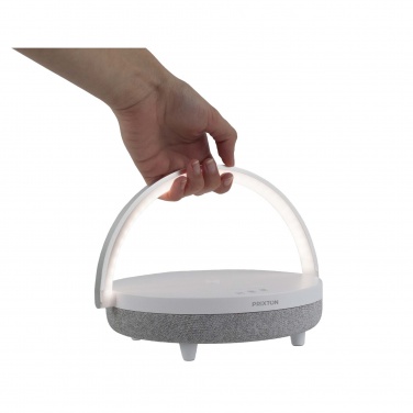 Logo trade ärikingitused foto: Prixtoni 4-in-1 10 W Bluetooth® kõlar LED-tule ja juhtmevaba laadimisalusega