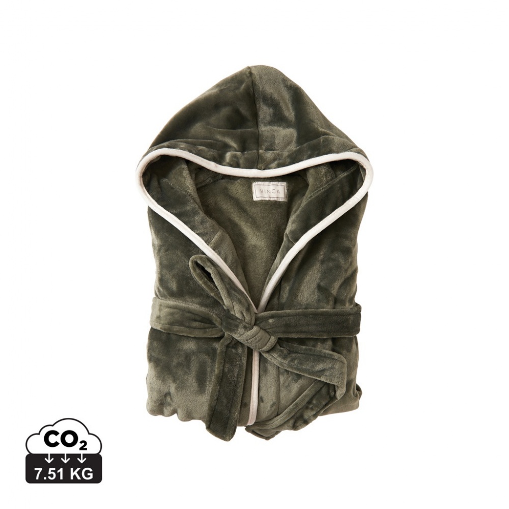 Logo trade meened foto: VINGA Louis luksuslik plüüsist hommikumantel, suurus S-M