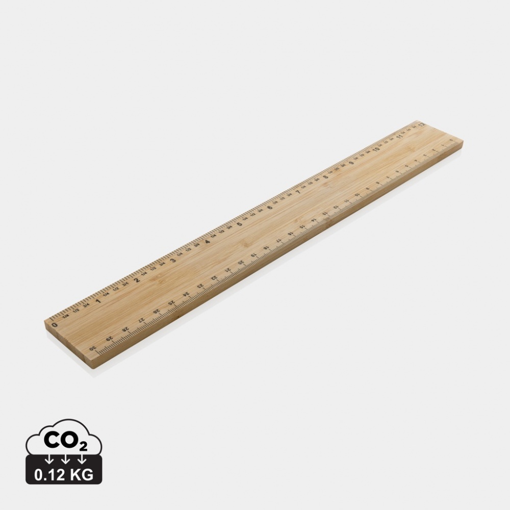 Logotrade firmakingid pilt: Timbersoni eriti paks 30 cm kahepoolne bambusest joonlaud