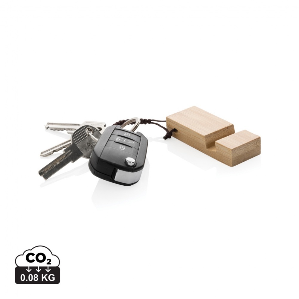 Logo trade ärikingitused foto: Standkey bambusest võtmehoidja telefonialus