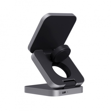 Logo trade firmakingid foto: Terra RCS taaskasutatud alumiiniumist kokkupandav kolm ühes 15 W laadija