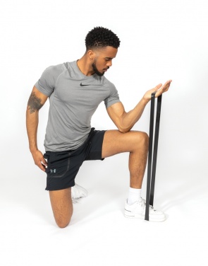 Logotrade reklaamkingituse foto: 4tk elastsed fitness-rihmad kotis