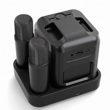 Logotrade firmakingi foto: Singvibe RCS taaskasutatud plastikust karaokekomplekt topeltmikrofoniga