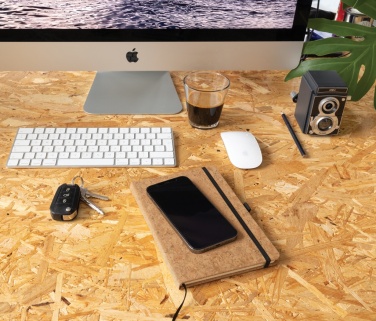 Logo trade firmakingituse pilt: Korgist kõvakaaneline märkmik A5