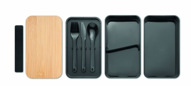 Logo trade firmakingid foto: PP-st lõunakarp ja bambusest kaas