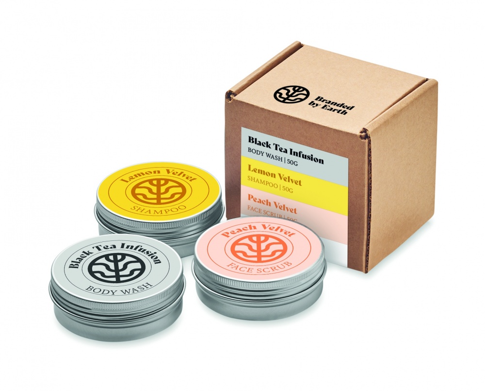 Logotrade firmakingituse foto: Vegan Gift reisikomplekt