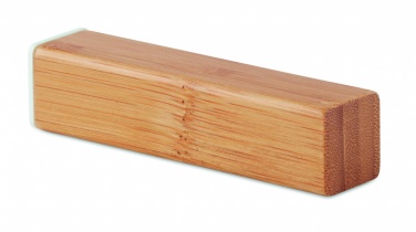 Logo trade reklaamkingid foto: Bambusest akupank 2200 mAh POWERBAM