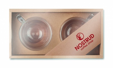 Logotrade firmakingitused pilt: Komplektis 2 kahekordse seinaga espressotassid