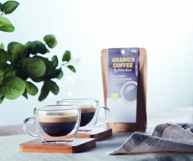 Logo trade reklaamkingituse pilt: Komplektis 2 kahekordse seinaga espressotassid