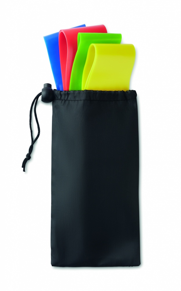 Logotrade reklaamtooted pilt: Komplektis 4 TPE fitnessrihma