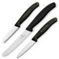 Komplektis 3 SwissClassic nuga Victorinox, must