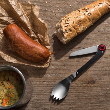 Logo trade reklaamtoote pilt: Multifunktsionaalne lusikas LATEMAR Schwarzwolf