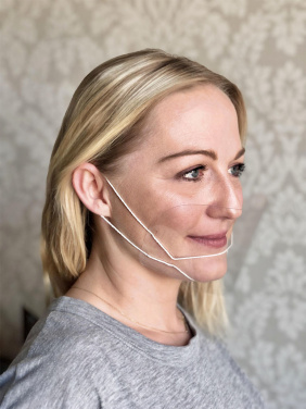 Logo trade reklaamkingid foto: ATENA läbipaistev näokaitse-mask suu ja nina jaoks 1461162