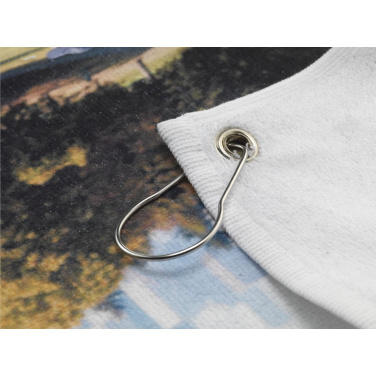 Logo trade firmakingituse pilt: Golfirätik 400 g/m² 30x50