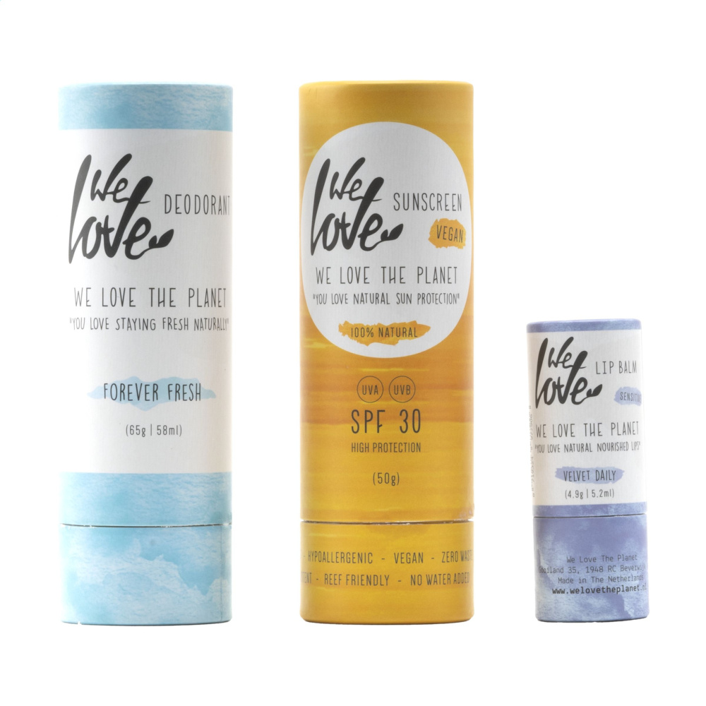 Logo trade meene pilt: Hooldustoodetega kinkekomplekt We Love The Planet