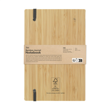Logotrade reklaamkingid pilt: Bamboo Journal palja seljaga paberist märkmik A5