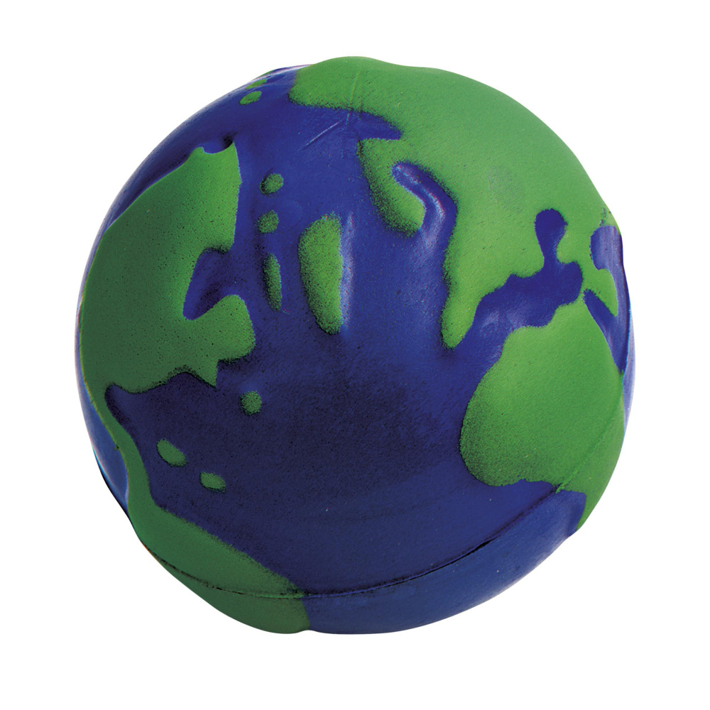 Logotrade firmakingi foto: StressGlobe Ø 6,5 cm stressipall
