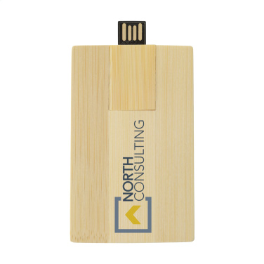 Logotrade ärikingituse foto: Krediitkaart USB Bamboo 16 GB