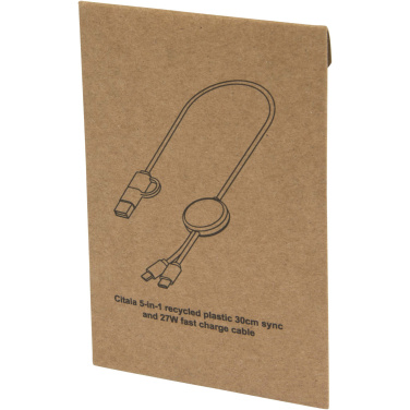 Logo trade reklaamkingitused foto: Citala 5-in-1 taaskasutatud plastist 30 cm kiirlaadimiskaabel