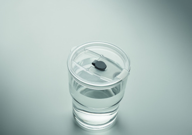 Logo trade ärikingituse pilt: SIP klaasist joogitops kõrrega 400ml