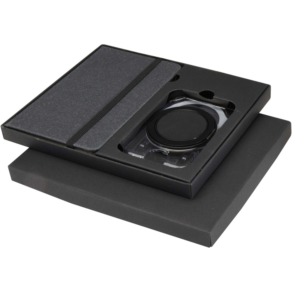 Logo trade reklaamkingid foto: Kern A6 kõvakaaneline märkmik ja MagSafe rahakotiga kinkekomplekt