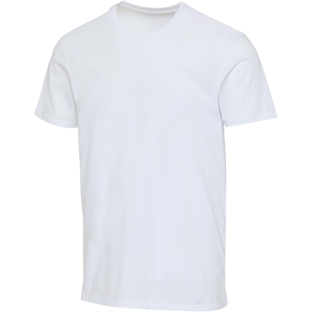 Logo trade reklaamtoote pilt: Azuriidist lühikeste varrukatega unisex orgaaniline T-särk