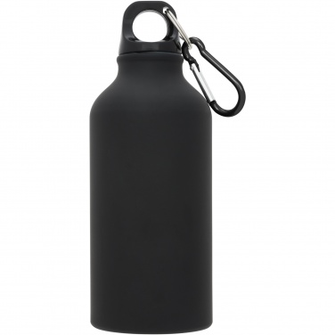 Logotrade liikelahja mainoslahja kuva: Oregon-juomapullo, matta, karabiinikoukku, 400 ml