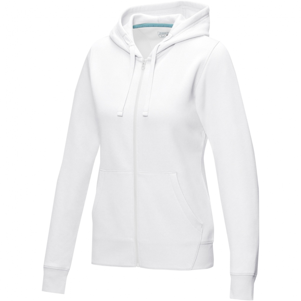 Logo trade liikelahjat mainoslahjat kuva: Ruby women’s organic recycled full zip hoodie