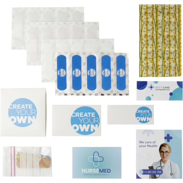 Logo trade mainoslahjat ja liikelahjat kuva: Laastarien näytepakkaus