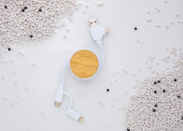 Logo trade mainostuotet tuotekuva: RCS Ontario 6-in-1 sisäänvetäytyvä kaapeli