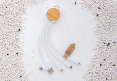 Logo trade mainoslahja kuva: RCS Ontario 6-in-1 pyörökaapeli kierrätetystä muovista