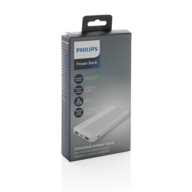 Logo trade liikelahja kuva: Philips 10000mAh ohut varavirtalähde