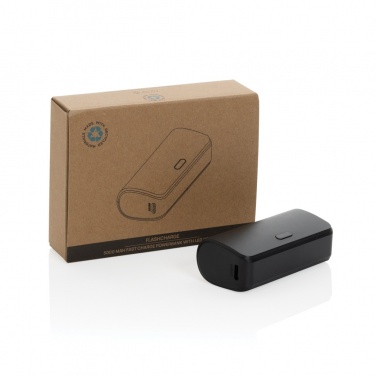 Logotrade mainoslahja tuotekuva: FlashCharge 5000mAh pikalatausvirtapankki RCS muovista