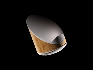 Logo trade liikelahjat mainoslahjat kuva: Ovate bambuinen 5W kaiutin 15W langattomalla laturilla