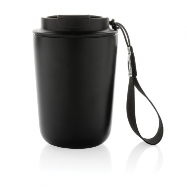 Logo trade mainoslahja ja liikelahja tuotekuva: Cuppa RCS re-steel vakuumimuki kantolenkillä