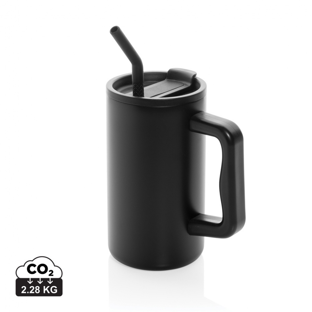 Logo trade liikelahjat mainoslahjat kuva: Cube RCS -sertifioitu muki kierrätetystä teräksestä 800ml